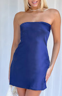 Ellie Navy Strapless Mini Dress