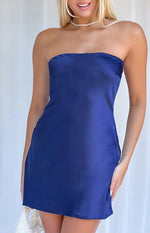 Ellie Navy Strapless Mini Dress