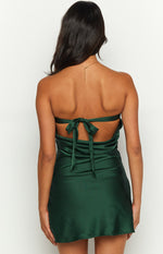 Ellie Forest Green Strapless Mini Dress Image