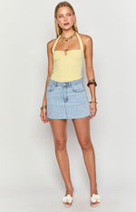 Eloisa Yellow Halter Top Image