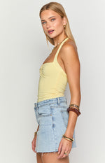 Eloisa Yellow Halter Top Image