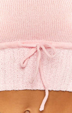 Eloise Pink Knit Tube Top Image