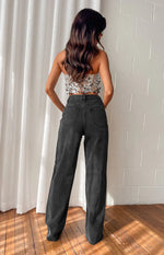 Essie Black Straight Leg Jeans