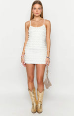 Este White Mini Dress