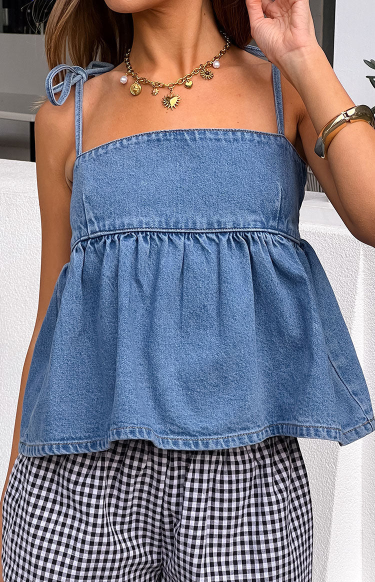 Ethel Blue Denim Top Image