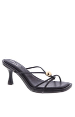 Floss Black Strappy Hardwear Mule Heels Image