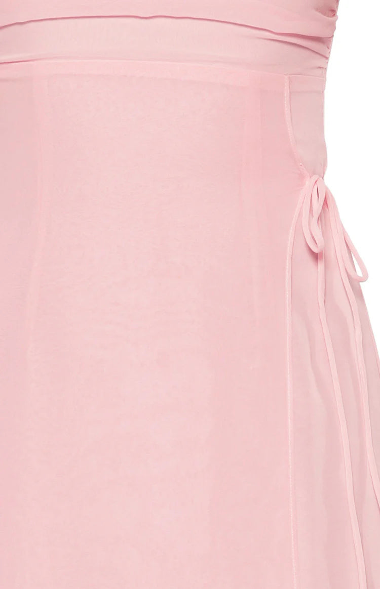 Flossie Pink Maxi Sleeveless Dress