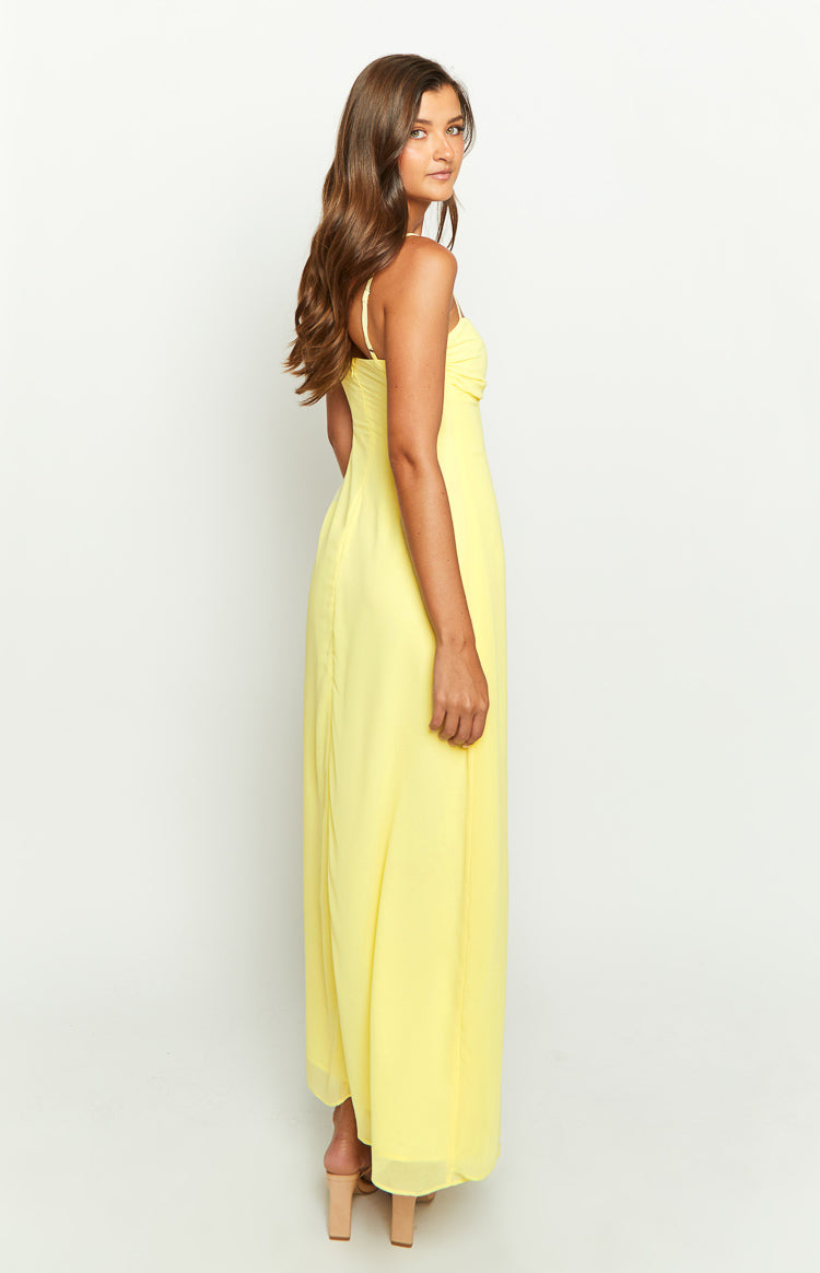 Flossie Yellow Maxi Sleeveless Dress | Beginning Boutique NZ Flossie Yellow Maxi Sleeveless Dress | Beginning Boutique NZ
