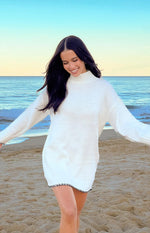 Flynn Cream Sweater Dress Image