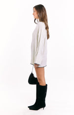 Flynn Cream Sweater Dress Image