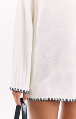 Flynn Cream Sweater Dress Image