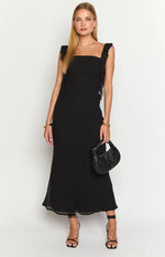 Fortuna Black Maxi Dress