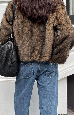 Fran Eyelet Mid Wash Pocket Jeans