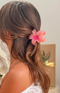 Frangipani Pink Flower Clip (FREE over $160)