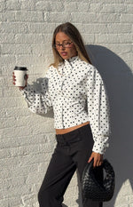 Front Page White Polka Dot Jacket Image