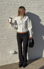 Front Page White Polka Dot Jacket Image