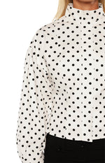 Front Page White Polka Dot Jacket Image