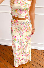 Genevieve Yellow Bloom Maxi Skirt