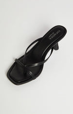 Girls Night Black Strap Kitten Heels Image