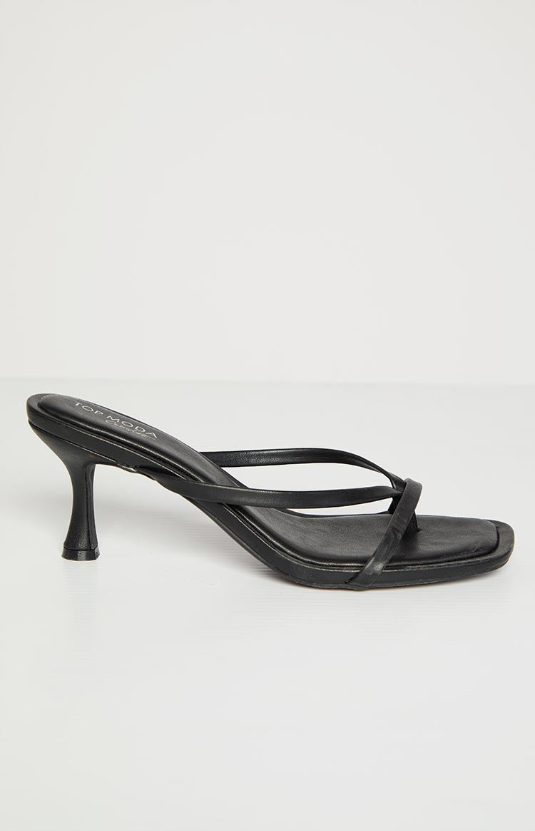 Girls Night Black Strap Kitten Heels Image