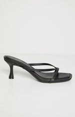 Girls Night Black Strap Kitten Heels