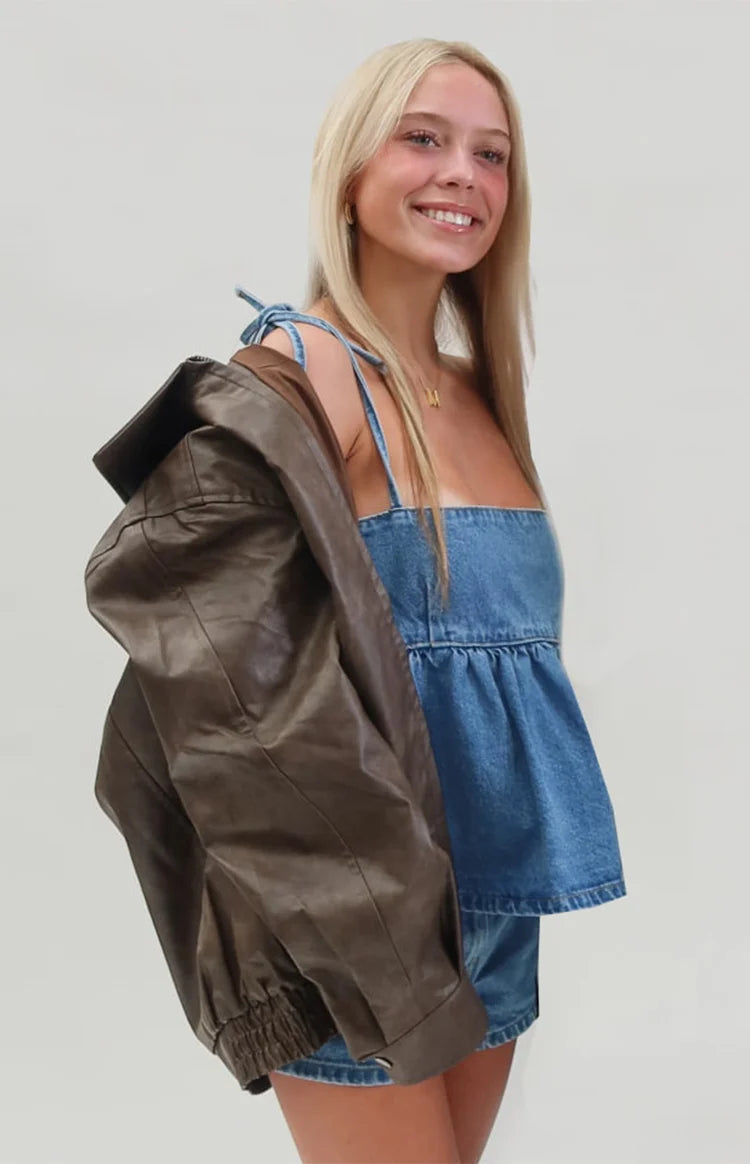 Ethel Blue Denim Top