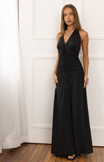 Gloria Black Maxi Dress Image