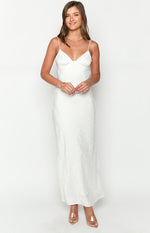 Gloria White Maxi Dress