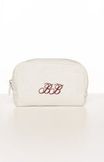 Glow Time White Embroidered Makeup Bag (FREE over $220) Image