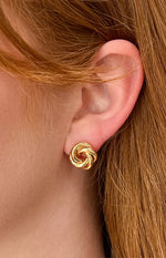 Gold Knot Stud Earrings (FREE over $130) Image