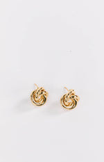 Gold Knot Stud Earrings (FREE over $130) Image