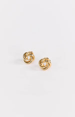 Gold Knot Stud Earrings (FREE over $130) Image