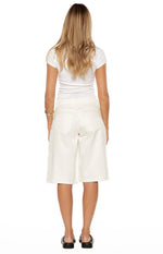 Greta White Denim Shorts