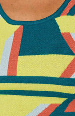 Grover Yellow Knit Crop Top Image