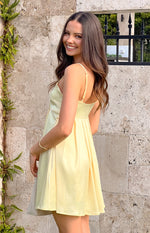 Hailee Yellow Mini Dress Image