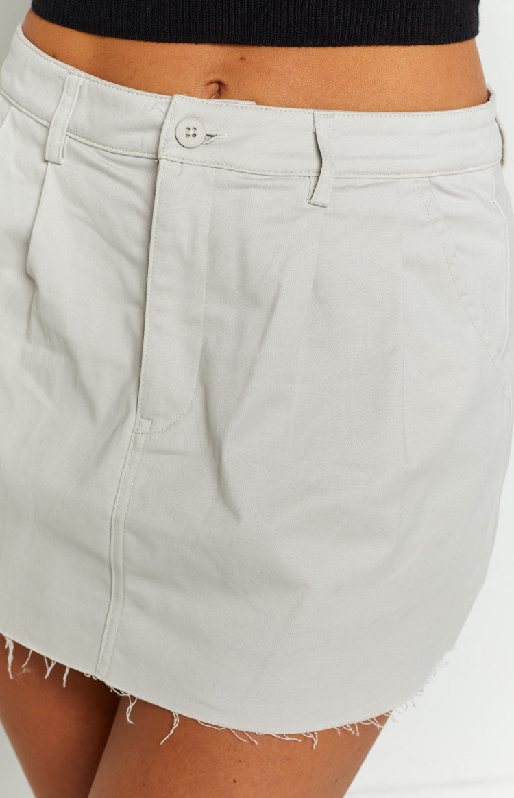 Harleigh Cream Chino Mini Skirt Image