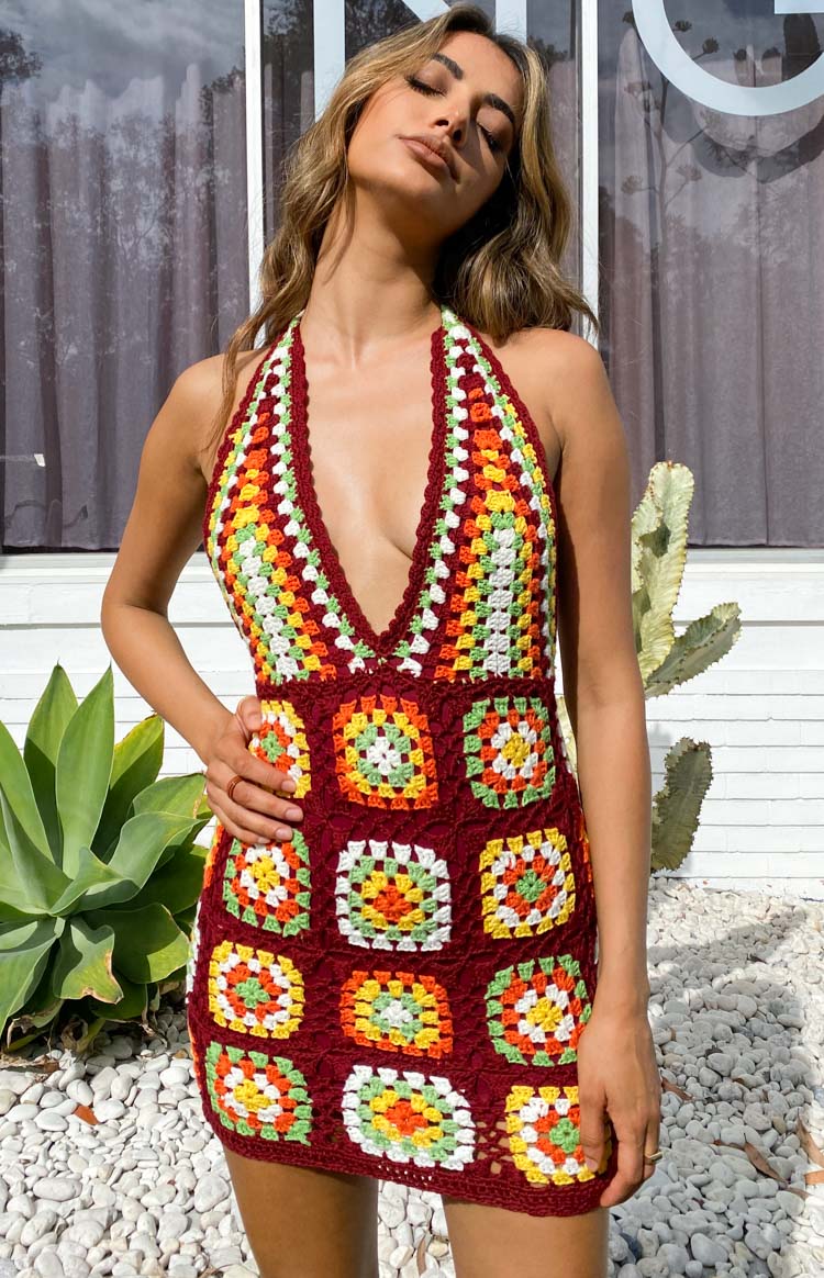 Harmon Crochet Dress Multi Image