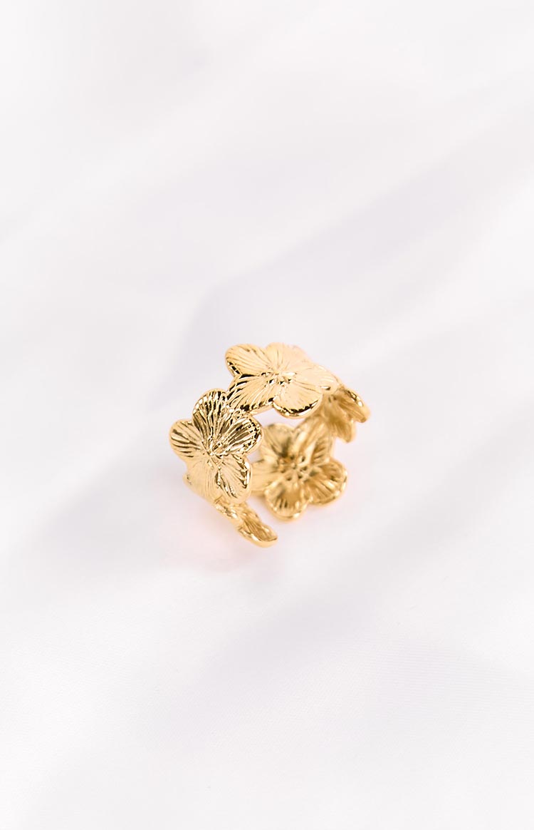 Harmony Gold Flower Ring Image
