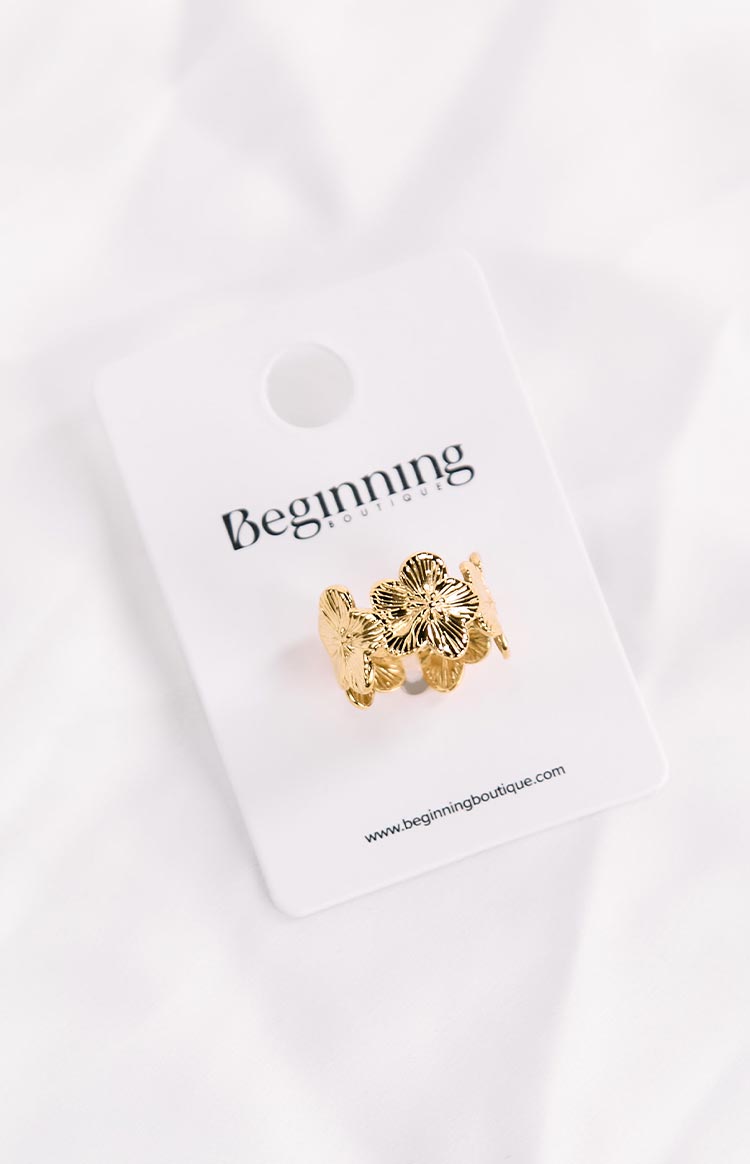 Harmony Gold Flower Ring Image