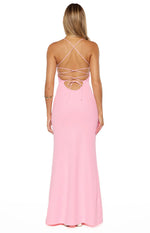 Harriet Pink Crepe Maxi Dress Image