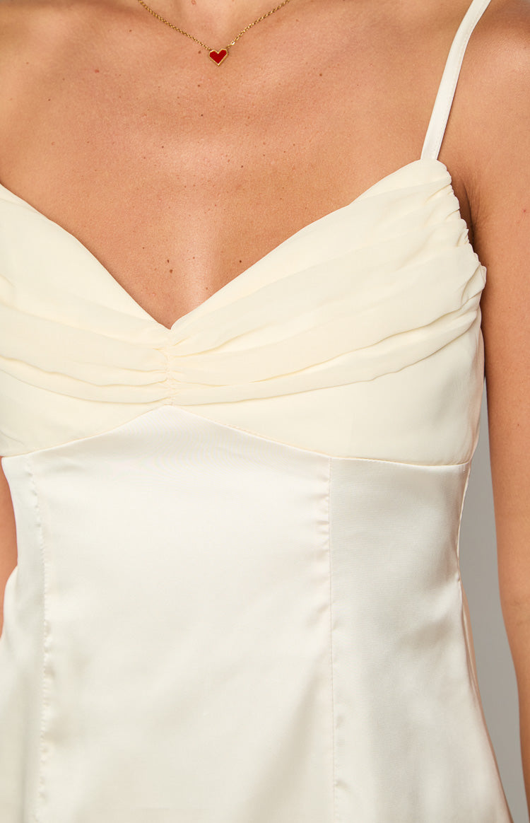 Honey Cream Mini Dress Image