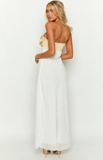 Honeydew Yellow Bow Maxi Dress Image