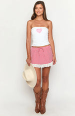 Honky Tonk White Tube Top