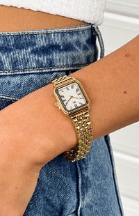 Horatia Gold Square Face Chain Watch (FREE over $220)