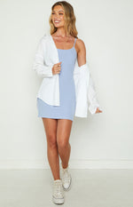 Ingrid Blue Mini Slip Dress Image