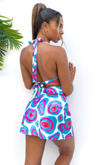 Isidore Blue Print Mini Dress Image