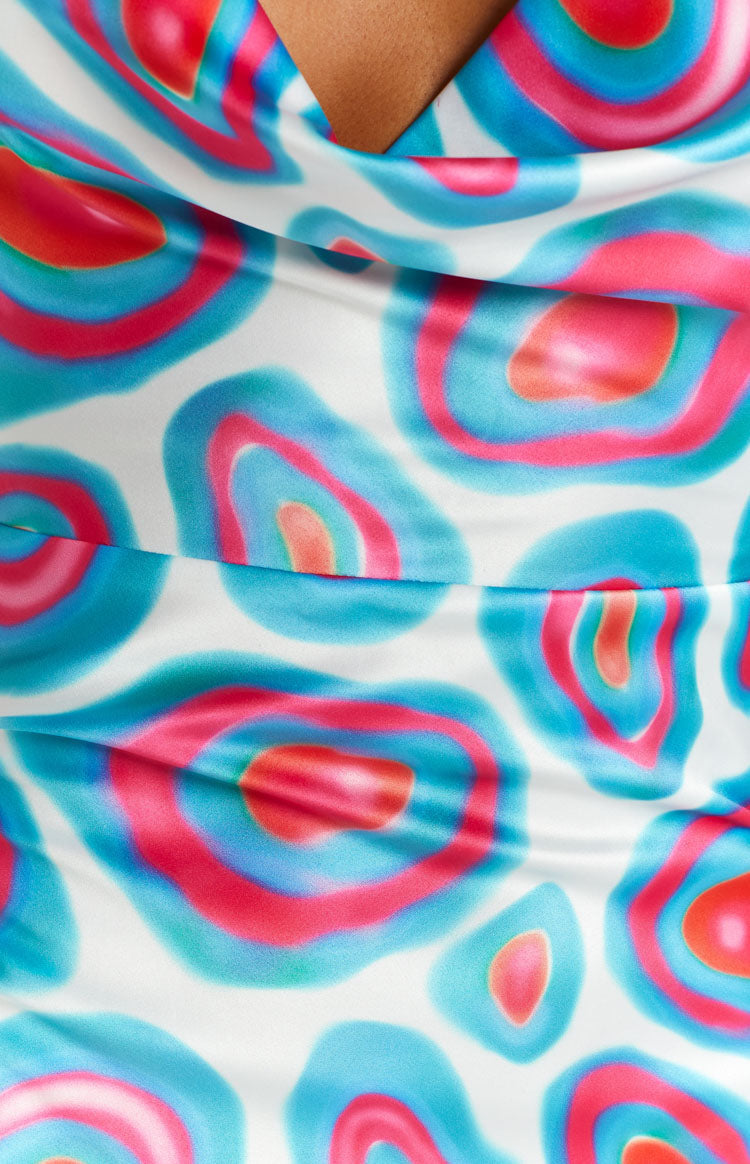Isidore Blue Print Mini Dress Image
