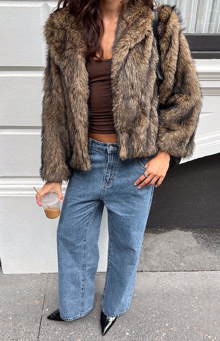 It Girl Chocolate Faux Fur Jacket - PRE ORDER
