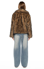 It Girl Chocolate Faux Fur Jacket - PRE ORDER