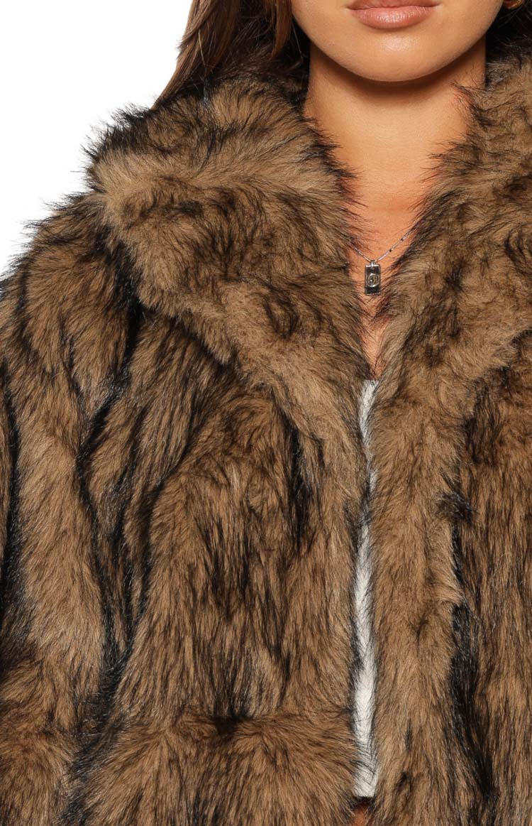 It Girl Chocolate Faux Fur Jacket - PRE ORDER